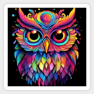 Colorful Owl Magnet